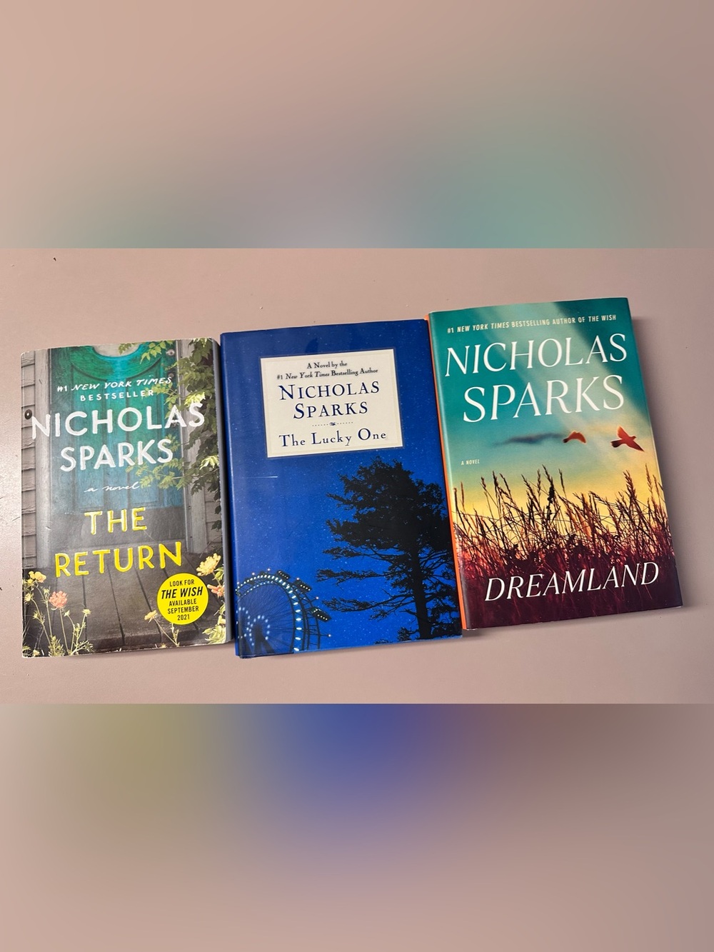 Nicholas Sparks "The Lucky One”, “The Return”, “Dreamland”